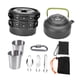 thumbnail image 2 of Kit de utensilios de cocina para acampar, olla plegable, sartén y hervidor para barbacoas al aire libre y senderismo., 2 of 9