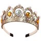 thumbnail image 1 of Tiaras Princesa Soledad 2x Crystal Headwear Decoraciones para Festival Cumpleaños Adultos Accesorios Cabello Niños, 1 of 8