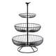 thumbnail image 2 of Cesta de 3 niveles de alambre de Metal Sunnimix para frutas verduras aperitivos dulces, 2 of 7