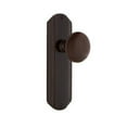 thumbnail image 7 of Nostalgic Warehouse Decbrn_Prv_234_Nk Vintage Brown Porcelain Privacy Door Knob Set -, 7 of 7