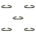 thumbnail image 3 of Transemion Collier Ras-du-Cou Portable Collier Colliers Style Rétro Chaîne de Cou Pendentifs Or 5Ensemble, 3 of 6