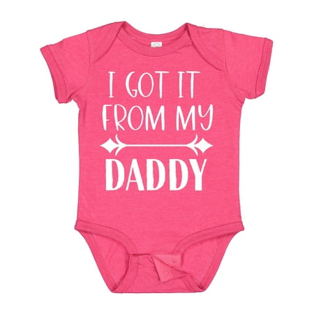 

Inktastic I Got It from My Daddy Gift Baby Boy or Baby Girl Bodysuit