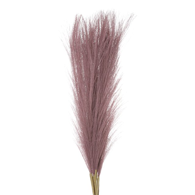 Uxcell 12Pcs Hierba de Pampas Falsa 21" Decoración de Boda Morado Claro