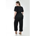 thumbnail image 3 of Conjunto sastre manga corta Roman Fashion /Tallas Extras, 2-4369 (Negro) negro 38, 3 of 6