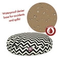thumbnail image 5 of Majestic Pet | Chevron Round Pet Bed For Dogs, Removable Cover, Black, Medium, 5 of 6