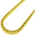 thumbnail image 1 of 925 Italian Sterling Silver 4.5mm Hollow Franco Chain, FREE Microfiber Cloth, Yellow Gold Plated Square Box Link Mens Womens Necklace, Giorgio Bergamo 24, 1 of 8