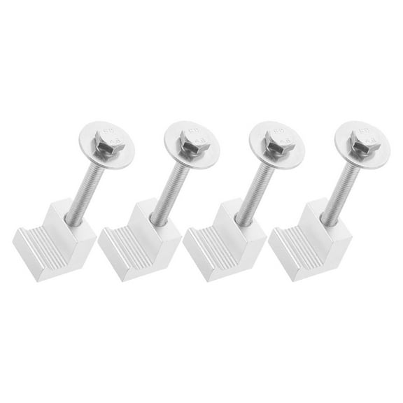 FRCOLOR 4pcs Truck Tool Box Mounting Kit Aluminum Alloy J Hook Crossover Toolbox Tie Box Bracket And Truck Position For Pickup Truck