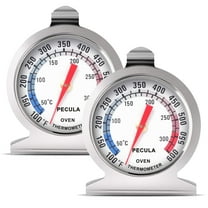 Oven Thermometer 2 Pack 50-300C/100-600F, Oven Grill Fry Chef Smoker Thermometer Instant Read Stainless Steel Thermometer Kitchen Cooking Thermometer