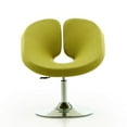 thumbnail image 3 of Perch Green and Polished Chrome Wool Blend Adjustable Chair (Set of 2), 3 of 5