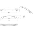 thumbnail image 3 of Jeffrey Alexander 767-160 Philip 6-5/16" Center To Center Sleek Arch Bow Cabinet Pull /, 3 of 7