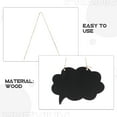 thumbnail image 3 of 3pcs Small Hanging Chalkboard Signs Double Sided Erasable Wooden Message Board With String For Home Office Wedding Kitchen Decor, 3 of 8