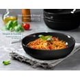 thumbnail image 4 of Kook 4-Pc Ceramic Pasta Bowl Set 40 Oz Stoneware Serving Bowls for Kitchen, Black, 4 of 5