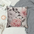 thumbnail image 2 of COMIO Watercolor Flower Pillow Cover Floral Abstract Pink Grey Blossom Spring Rose Pillow Cover Throw Pillow Case Cushion Cover Pillowcase for Sofa Home Bed Decorative, 2 of 5