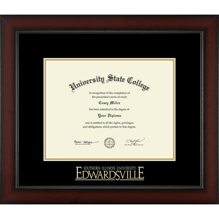 Southern Illinois University at Edwardsville Diploma Frame, Document Size 11" x 8.5"