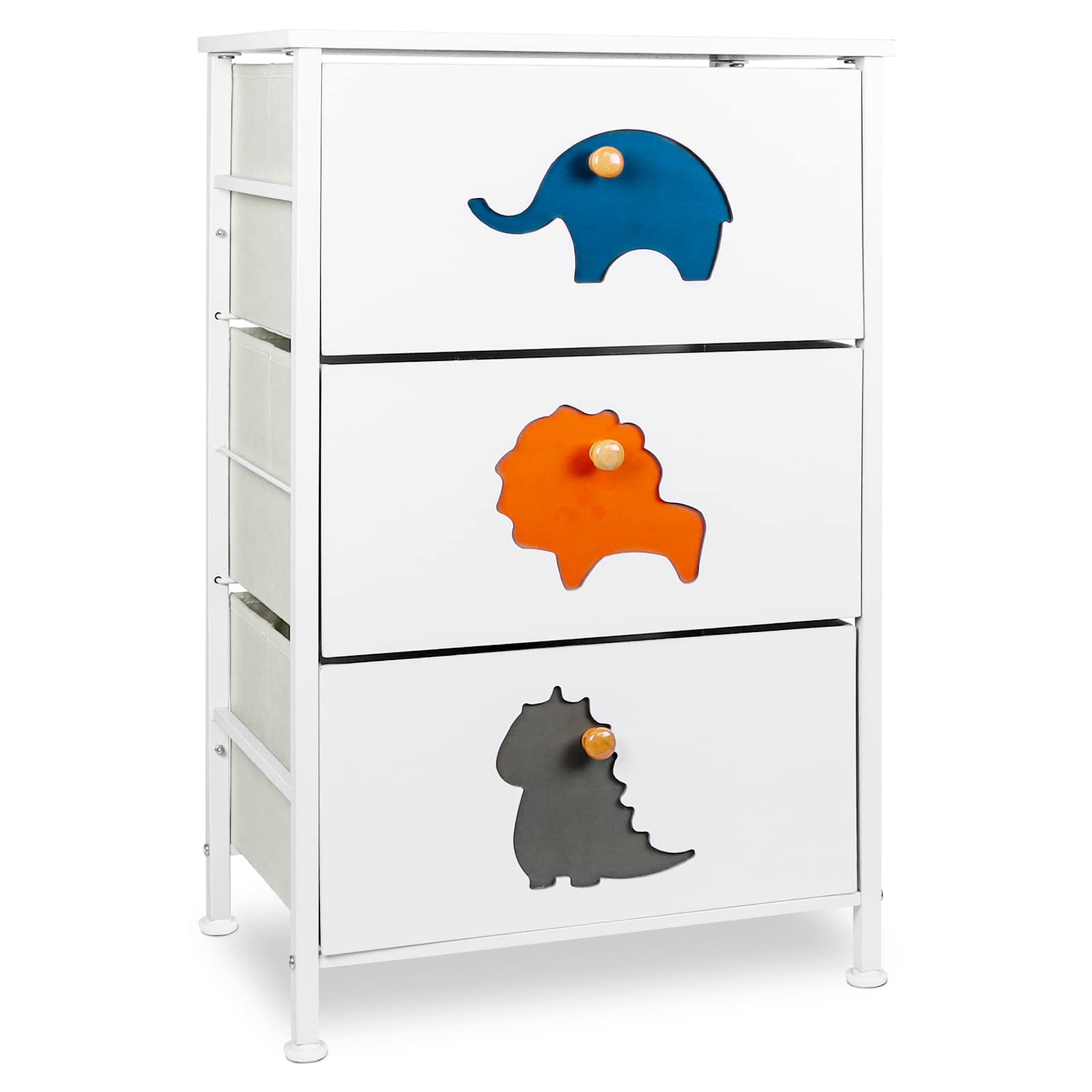 Sengroce Baby Dresser with 3 Drawers, Cute and Durable Dresser for Kids
