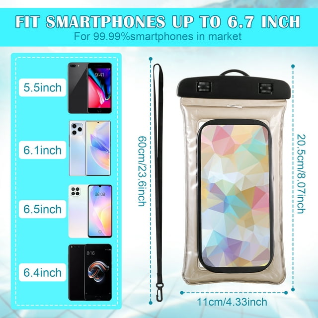 Sac Étanche pour Téléphone Étui de Protection Sport Aquatique Support de Rangement pour Téléphone