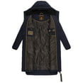 thumbnail image 4 of Marikoo Women's Knee-Length Quilted Winter Jacket with Hood - Benikoo, 4 of 7