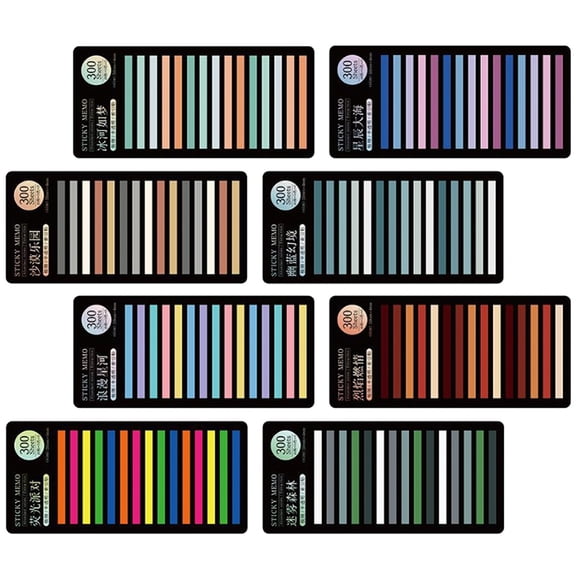 ETEREAUTY Reusable Book Tabs for Annotating with Assorted Colorful Sticky Reading Strips, Perfect for Book Decoration and Organization