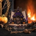 thumbnail image 2 of Gothic Witch House Acrylic Halloween Decorations Tabletop Stand, 6 Inch 2D HD Printed Spooky Mansion Ornament for Desk Tiered Tray Gothic Displays, 2 of 7