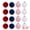 Multicolor Style D 2.4", variant on Unique Bargains Velvet Christmas 12 Pack Flocked Sphere Orbs Luxury Ornaments Style D 2.4"