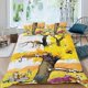 thumbnail image 2 of Calvin y Hobbes Conjunto de sábanas temático, trío de piezas, cómodo y amigable con la piel, diseño único, regalo de decoración para el hogar para familiares, amigos y fans,173cm *218cm, 2 of 6