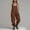 Brown, variant on Women's Sleeveless Summer Romper Jumpsuit with Side Pockets