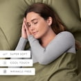thumbnail image 3 of Super Soft Pillowcase 2-Pack Set Sage Green for King Bedding by Comfort Canopy, 3 of 13