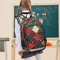 thumbnail image 7 of FORMRS School Backpack 17" Student Travel Bag with Laptop Compartment, Dark Tartan Pattern, 7 of 7