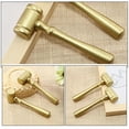 thumbnail image 2 of Miangastore Marteau Bois Doré 3 Pcs Manche Rond Tête Carrée, 2 of 9