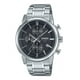 thumbnail image 1 of Casio Standard Analog Chronograph Stainless Steel Black Dial Quartz MTP-E510D-1A1V Men's Watch, 1 of 3