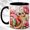 Black, variant on Cute Floral Snail Coffee Mug, Garden Snail Mug, Ceramic 11 oz