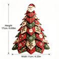 thumbnail image 3 of 2026 New 3D Quilted Fabric Christmas Tree Kit, DIY Patchwork Craft Set for Beginners, Handmade Tabletop Holiday Decor for Mantel, Office, and Shelf Display, 3 of 8