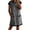 Dark Gray, variant on Women's Casual Short Sleeve Tunic Dress with Pockets Loose Fit Shift Dress Pull on Comfortable Lightweight Soft Breathable for Daily Wear Spring Summer