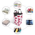 thumbnail image 2 of DouZhe 50L Rectangular Laundry Basket, Pink Heart Cupid Arrow Prints Waterproof Foldable Laundry Hamper with Aluminum Handles, 2 of 6