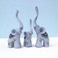 thumbnail image 2 of Craft Gifts A Family Of Three Elephants Decorative Resin Ornaments, 2 of 5