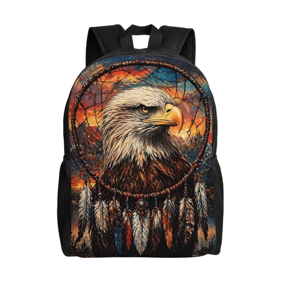 Eagle Backpack Full Front Print Travel Laptop Bag for Men and Women