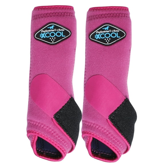 Small Professionals Choice 2XCOOL Horse Sports Front Boots Pair Raspberry
