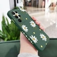 thumbnail image 2 of Compatible with Galaxy S21 Ultra Case Cute Daisy Pattern Camera Lens Protection Shockproof TPU Bumper Liquid Silicone Protective Cover Phone Cases for Samsung Galaxy S21 Ultra 5G 6.8"-Green, 2 of 14