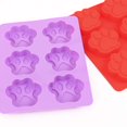 thumbnail image 4 of Cozihom Moldes de silicona para patas de perro cachorro, grado alimenticio, para chocolate, caramelo, pudín, gelatina, golosinas para perros. 4 piezas, 4 of 5