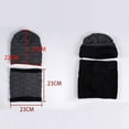 thumbnail image 3 of Hats for Women Mens Hats Men's Winter Knitted Windproof Hood Scarf Coif Winter Knit Hat Warm Hats for Men, 3 of 9
