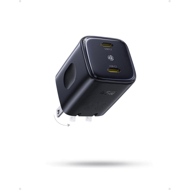Cargador Baseus 45W USB-C de Doble Puerto con Carga Rápida PPS