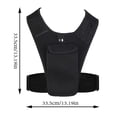 thumbnail image 2 of Running Vest Chest Phone Holder Reflective Workout Gear Elastic Adjustable Breathable Lightweight Running Waistband, 2 of 6