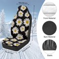 thumbnail image 7 of Uorisanigo 2PCS Car Seat Covers Front Seats Only, Daisy Print Split Automotive Cushion Cover, Vehicle Seat Protectors Driver Interior Accessories Universal for Most Cars, SUV, 7 of 7