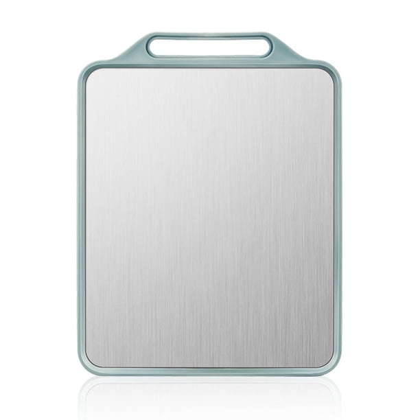 Tabla de cortar de acero inoxidable Toystoory verde doble cara resistente y duradera