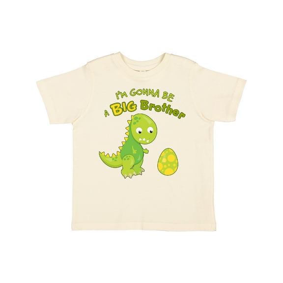 Inktastic I'm Gonna Be a Big Brother-dino Boys Toddler T-Shirt