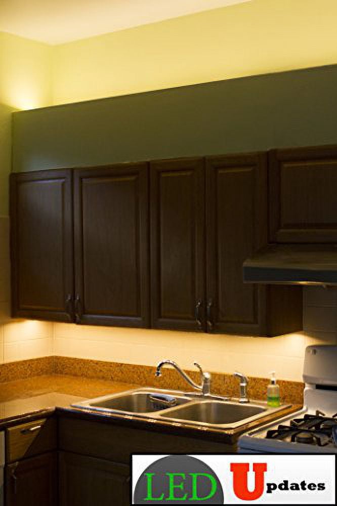 LEDupdates 2pcs 20" LED kitchen Under Cabinet Light Warm white with UL Ac Adapter