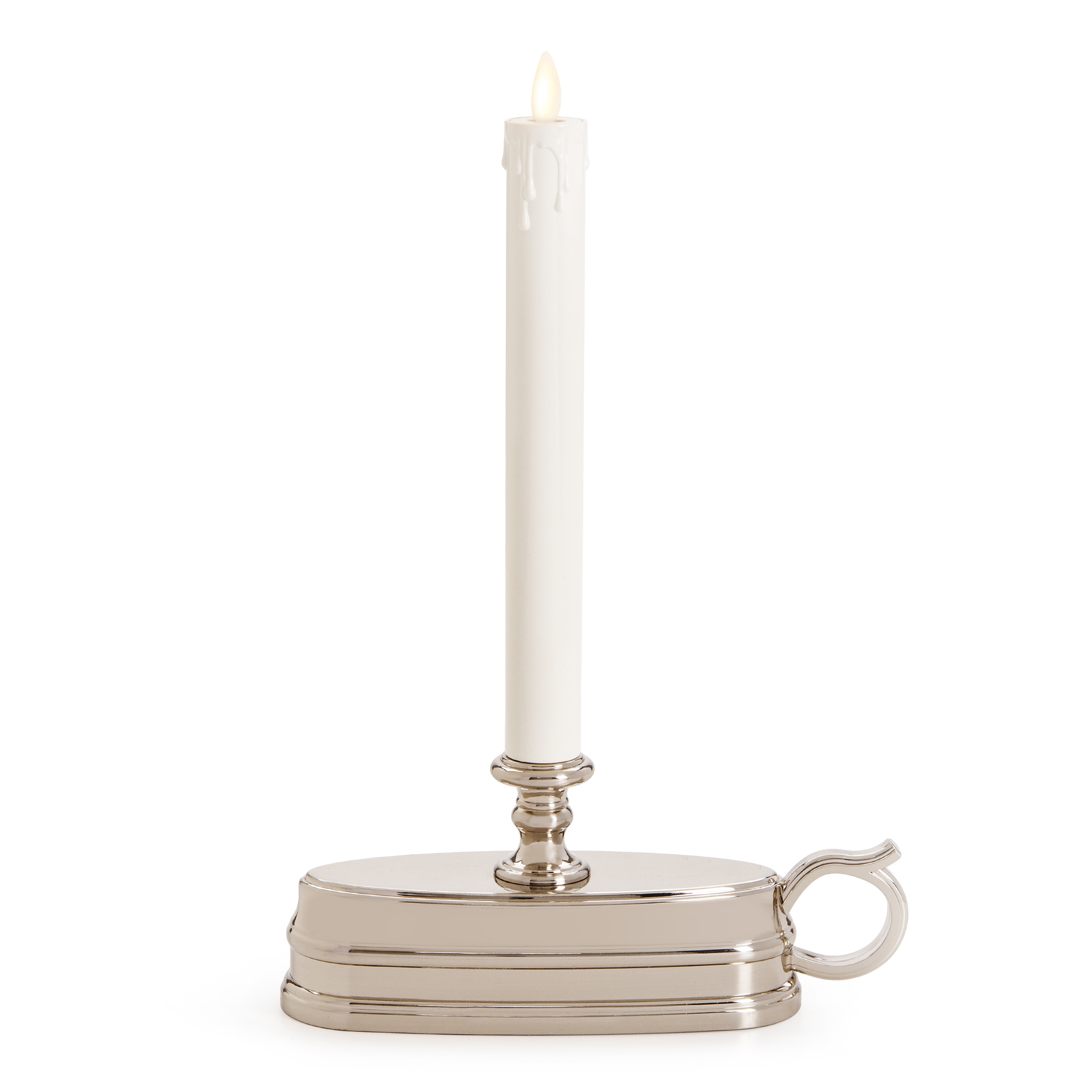 Luminara Flameless Window Candle Lamp Brushed Nickel
