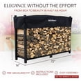 thumbnail image 3 of The Woodhaven 6ft Firewood Rack, 3 of 4