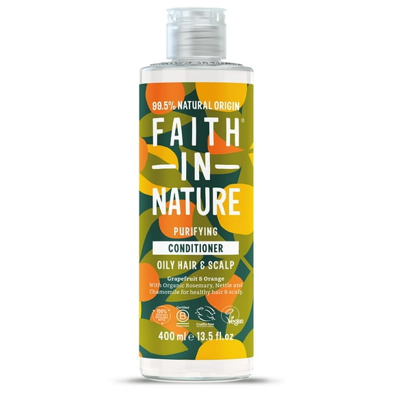 Faith In Nature Natural Conditioner - Vegan & Cruelty Free, No SLS or Parabens - 13.5 fl oz, Grapefruit & Orange