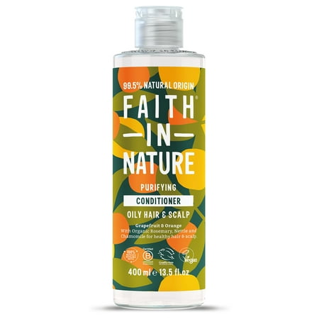 Faith In Nature Natural Conditioner - Vegan & Cruelty Free, No SLS or Parabens - 13.5 fl oz, Grapefruit & Orange